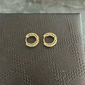 Pandora earrings Pavé Heart Hoop Earrings